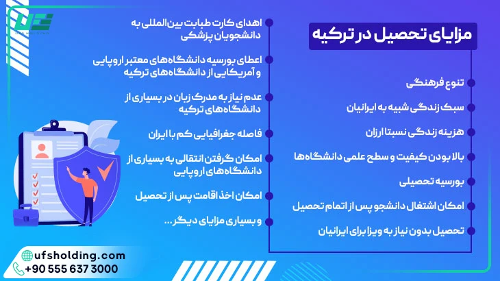 مزایای تحصیل در ترکیه
