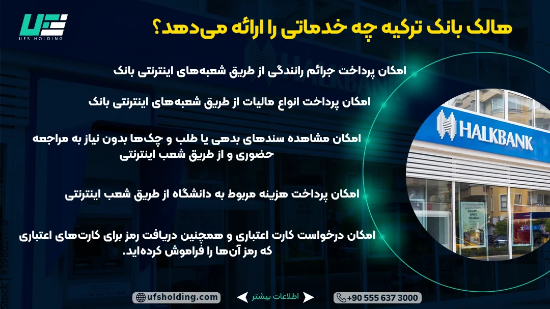 خدمات هالک بانک ترکیه