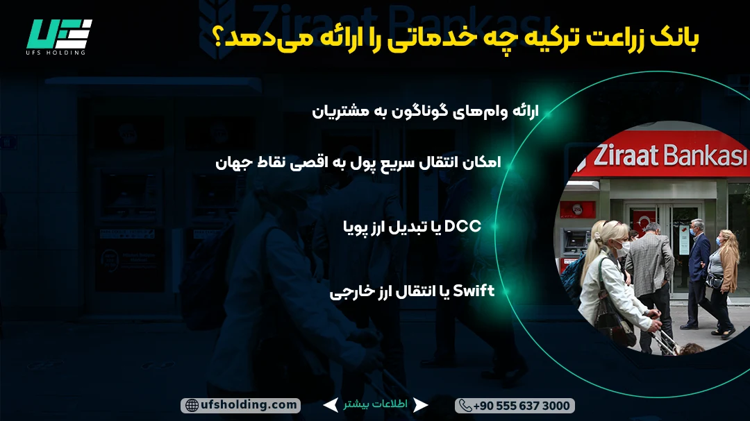 خدمات بانک زراعت ترکیه