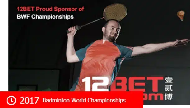12BET tài trợ giải vô địch cầu lông thế giới