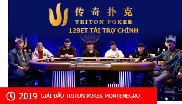 12Bet là nhà tài trợ chính giải đấu Triton Poker 2019