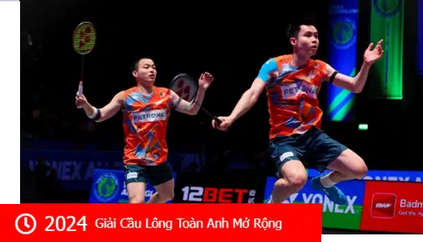 12bet tài trợ giải cầu lông toàn nước Anh mở rộng